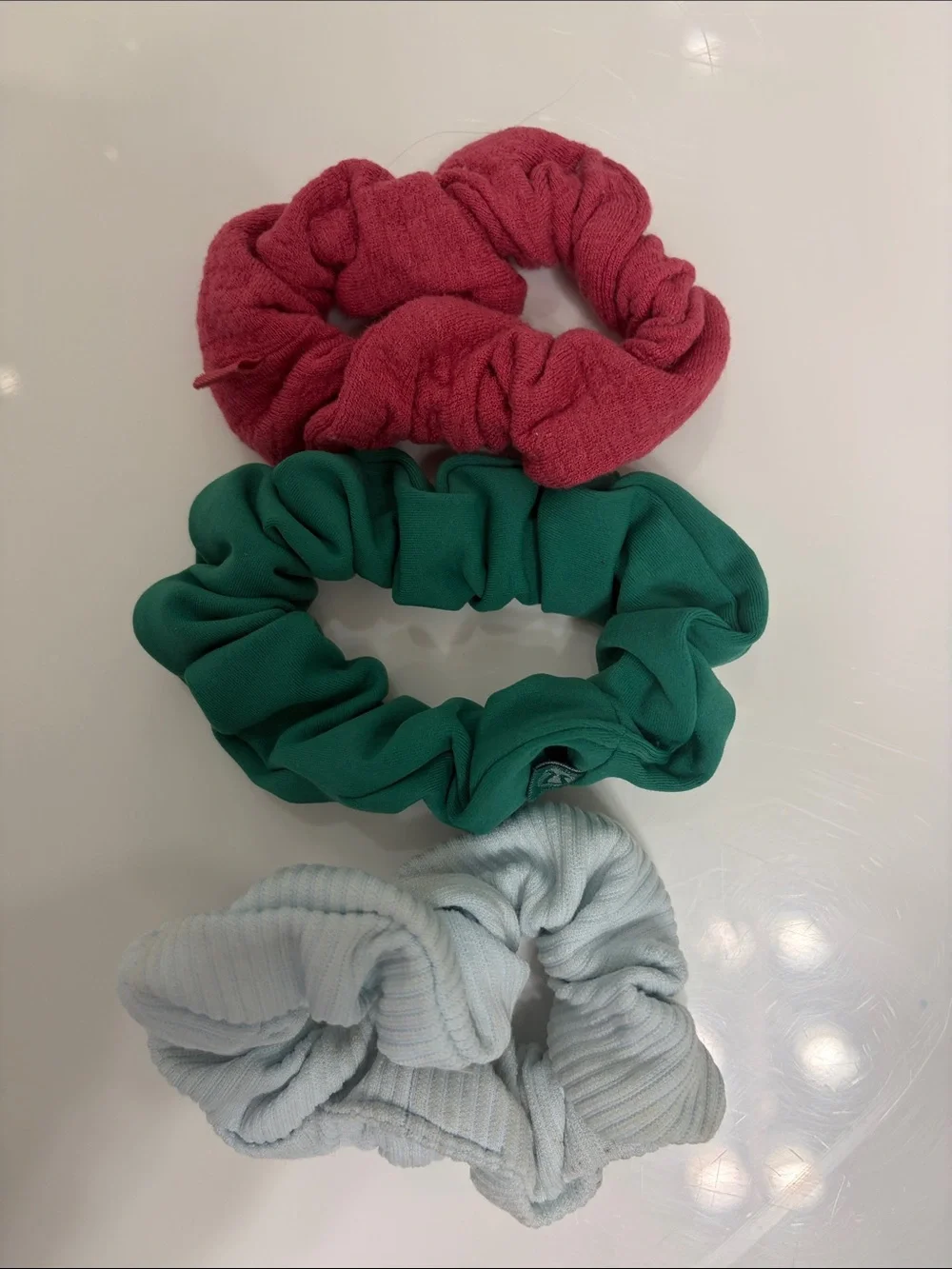 🩵💚🩷 LULULEMON SCRUNCHIE BUNDLE — 3 PACK 🩷💚🩵